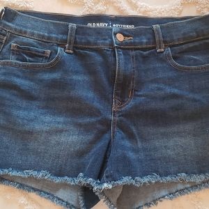 Old Navy, NWOT denim fray shorts